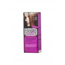 Belita color. Краска стойкая с витаминами для волос  № 7.34 Капучино
